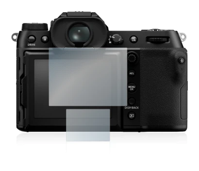 Imagen del dispositivo Fujifilm GFX100S con una amplia variedad de protectores de pantalla.