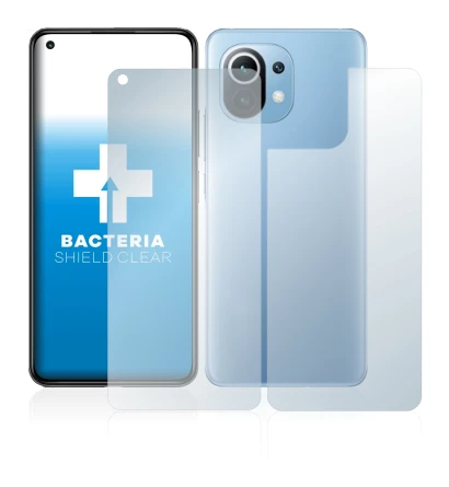 Imagen del dispositivo Xiaomi Mi 11 Lite 5G (Frontal+Trasero) con una amplia variedad de protectores de pantalla.