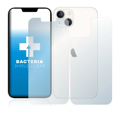Imagen del dispositivo Apple iPhone 13 (Frontal+Trasero) con una amplia variedad de protectores de pantalla.