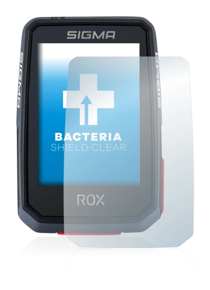Imagen del dispositivo Sigma ROX 2.0 con una amplia variedad de protectores de pantalla.