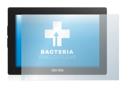 Imagen del dispositivo Isobus CCI 1200 con una amplia variedad de protectores de pantalla.