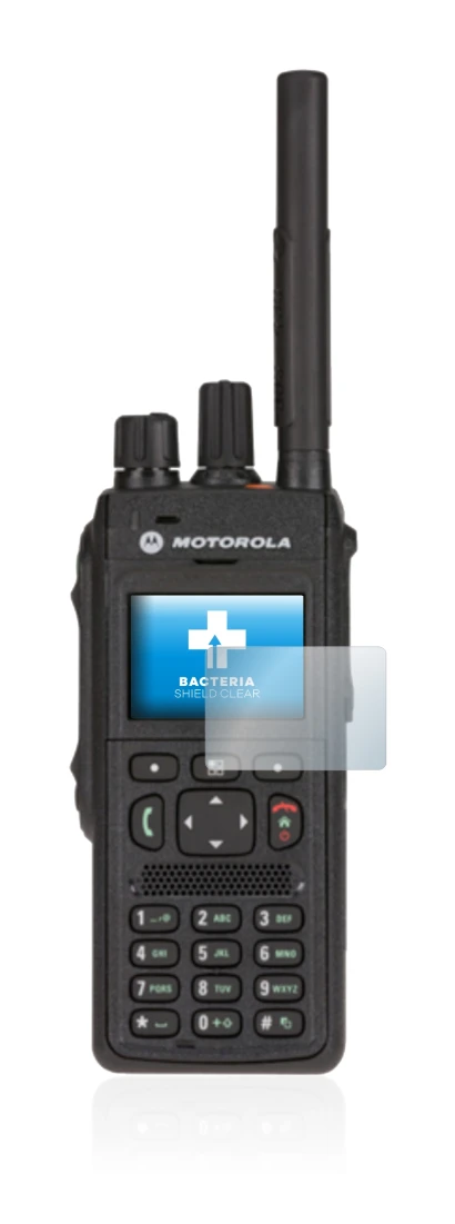 Imagen del dispositivo Motorola MTP3550 con una amplia variedad de protectores de pantalla.