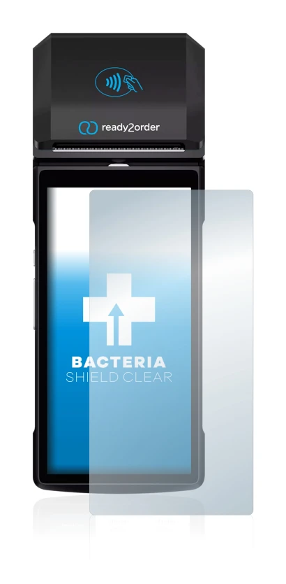 Imagen del dispositivo Ready2order ReadyGo con una amplia variedad de protectores de pantalla.