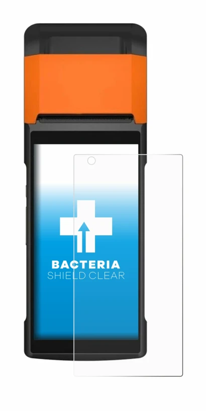 Imagen del dispositivo Sunmi V2s con una amplia variedad de protectores de pantalla.