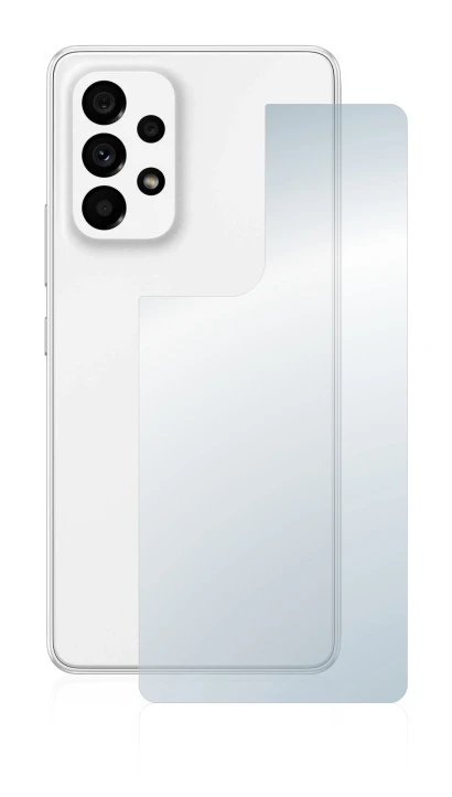 Imagen del dispositivo Samsung Galaxy A53 5G (Trasero) con una amplia variedad de protectores de pantalla.