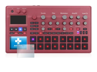 Imagen del dispositivo KORG electribe Sampler con una amplia variedad de protectores de pantalla.