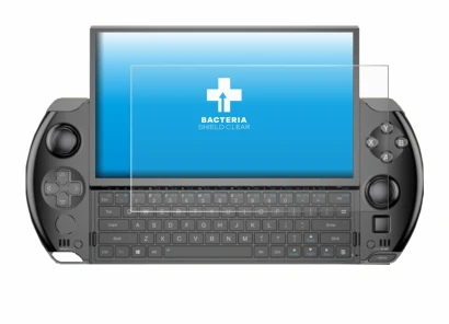 Imagen del dispositivo GPD Win 4 con una amplia variedad de protectores de pantalla.