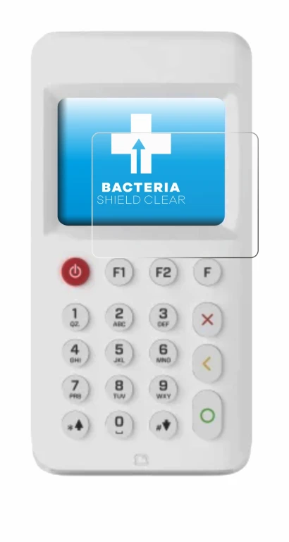 Imagen del dispositivo myPOS Go 2 con una amplia variedad de protectores de pantalla.