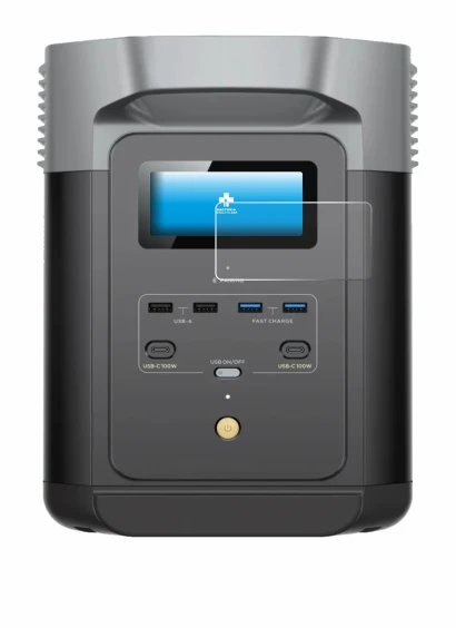 Imagen del dispositivo EcoFlow DELTA 2 con una amplia variedad de protectores de pantalla.