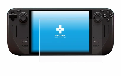 Imagen del dispositivo Valve Steam Deck OLED con una amplia variedad de protectores de pantalla.