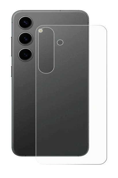 Imagen del dispositivo Samsung Galaxy S24 Plus (Trasero) con una amplia variedad de protectores de pantalla.