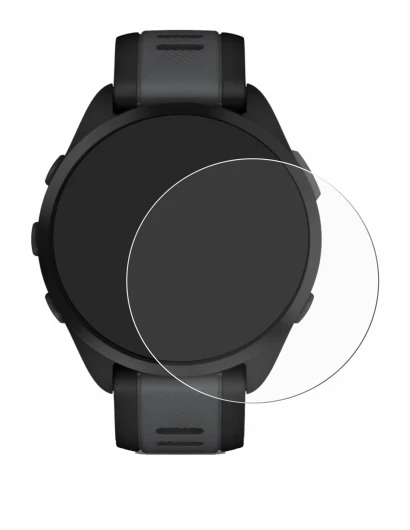 Imagen del dispositivo Garmin Forerunner 165 con una amplia variedad de protectores de pantalla.