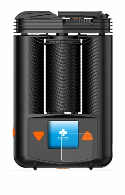 Imagen del dispositivo Storz & Bickel Mighty + con una amplia variedad de protectores de pantalla.