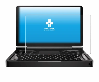Imagen del dispositivo GPD Win Mini (2024) con una amplia variedad de protectores de pantalla.