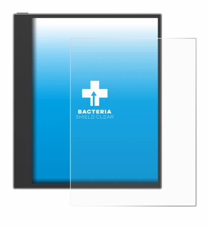 Imagen del dispositivo PocketBook InkPad Eo (2024) con una amplia variedad de protectores de pantalla.