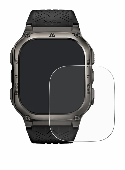 Imagen del dispositivo Kospet Tank M3 con una amplia variedad de protectores de pantalla.