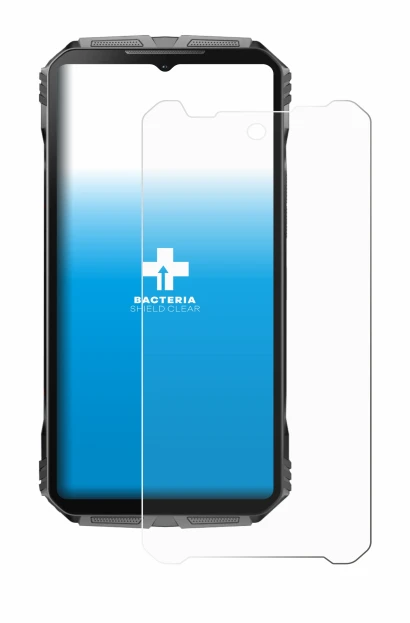 Imagen del dispositivo Doogee V40 Pro con una amplia variedad de protectores de pantalla.