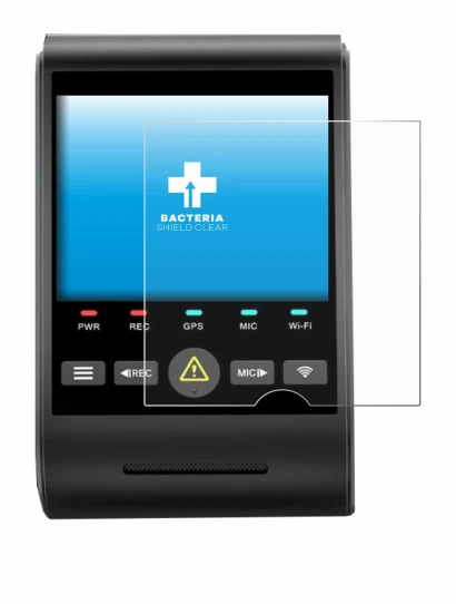 Imagen del dispositivo VIOFO A229 PRO con una amplia variedad de protectores de pantalla.
