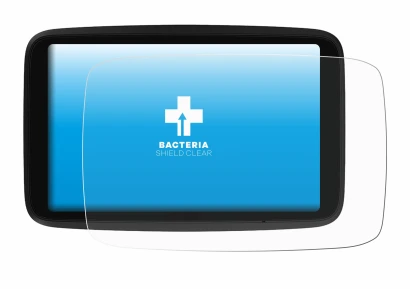 Imagen del dispositivo TomTom GO Advanced con una amplia variedad de protectores de pantalla.