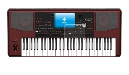 Imagen del dispositivo KORG Pa700 con una amplia variedad de protectores de pantalla.