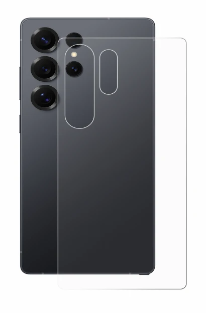 Imagen del dispositivo Samsung Galaxy S25 Ultra Enterprise Edition (Trasero) con una amplia variedad de protectores de pantall