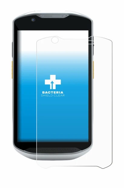 Imagen del dispositivo Zebra TC52x-HC con una amplia variedad de protectores de pantalla.