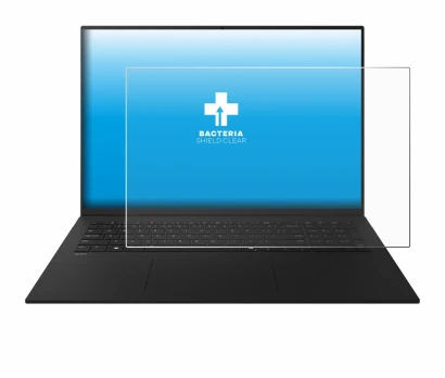 Imagen del dispositivo LG gram 17" 2025 con una amplia variedad de protectores de pantalla.
