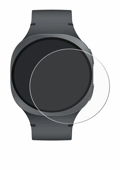 Imagen del dispositivo Samsung Galaxy Watch 8 (40 mm) con una amplia variedad de protectores de pantalla.