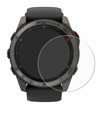 Imagen del dispositivo Garmin Fenix 8 Pro AMOLED (51 mm) con una amplia variedad de protectores de pantalla.