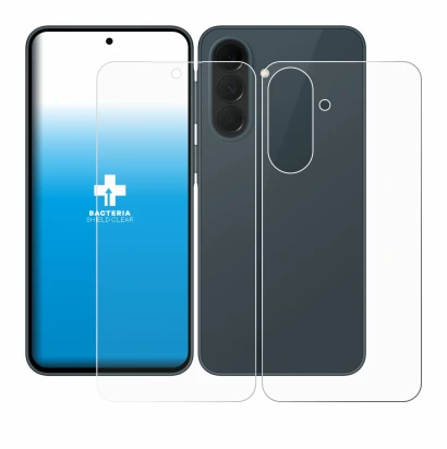 Imagen del dispositivo Samsung Galaxy A37 5G (Frontal+Trasero) con una amplia variedad de protectores de pantalla.
