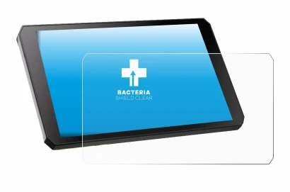 Imagen del dispositivo RiderNav R7M con una amplia variedad de protectores de pantalla.