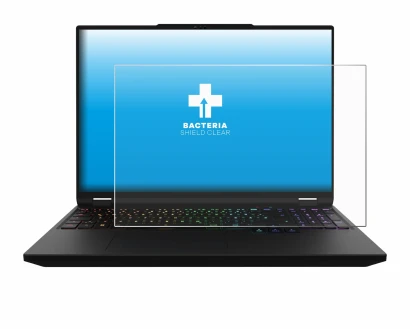 Imagen del dispositivo XMG Apex 16 Max con una amplia variedad de protectores de pantalla.