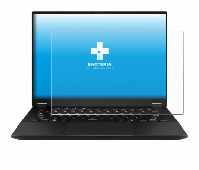 Imagen del dispositivo ASUS TUF Gaming A14 con una amplia variedad de protectores de pantalla.