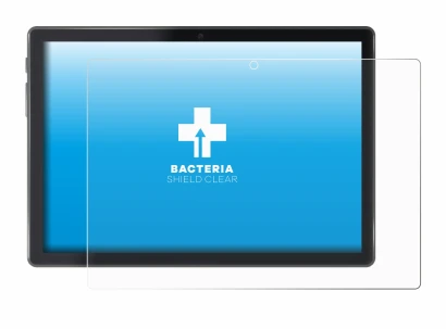 Imagen del dispositivo Lisciani Mio Tab 10" con una amplia variedad de protectores de pantalla.