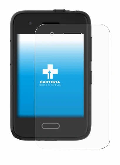 Imagen del dispositivo Xplora One con una amplia variedad de protectores de pantalla.