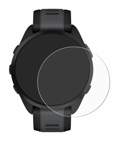 Imagen del dispositivo Garmin Forerunner 165 Music con una amplia variedad de protectores de pantalla.