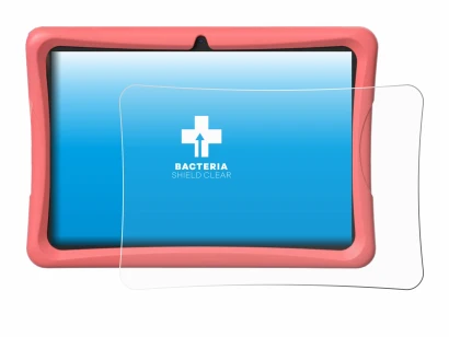 Imagen del dispositivo Tabwee K10 con una amplia variedad de protectores de pantalla.