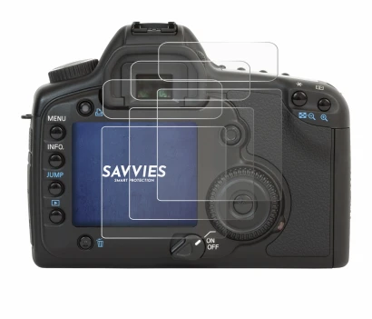 Imagen del dispositivo Canon EOS 5D con una amplia variedad de protectores de pantalla.