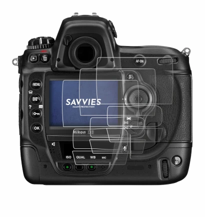 Imagen del dispositivo Nikon D3 con una amplia variedad de protectores de pantalla.