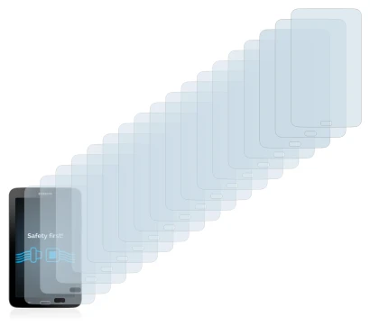 Imagen del dispositivo Samsung Galaxy Tab 3 SM-T113 con una amplia variedad de protectores de pantalla.