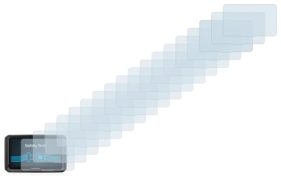 Imagen del dispositivo Garmin dezl 770 LMT-D con una amplia variedad de protectores de pantalla.