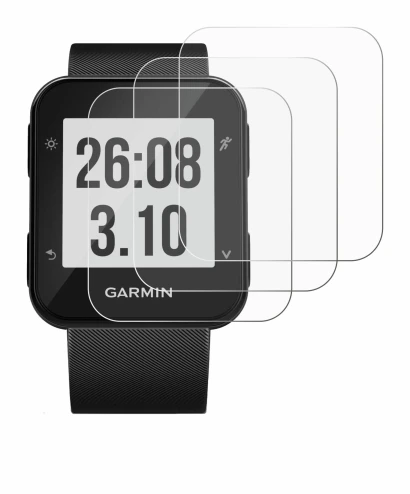 Imagen del dispositivo Garmin Forerunner 30 con una amplia variedad de protectores de pantalla.