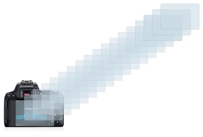 Imagen del dispositivo Canon EOS 250D con una amplia variedad de protectores de pantalla.