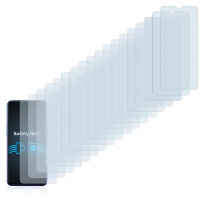 Imagen del dispositivo realme 3 Pro con una amplia variedad de protectores de pantalla.