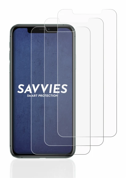 Imagen del dispositivo Apple iPhone 11 Pro Max con una amplia variedad de protectores de pantalla.
