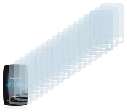 Imagen del dispositivo TwoNav Trail 2 con una amplia variedad de protectores de pantalla.