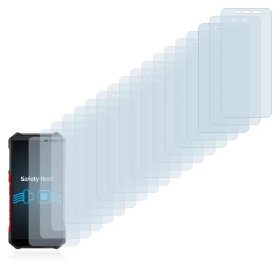 Imagen del dispositivo Ulefone Armor X5 con una amplia variedad de protectores de pantalla.