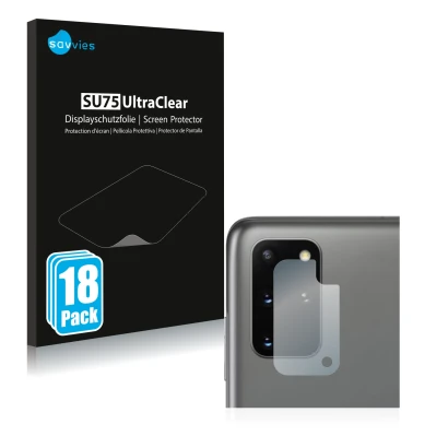 Parte frontal de un envase de producto con el logotipo de la marca Savvies. Al lado se muestra el dispositivo Samsung Galaxy S