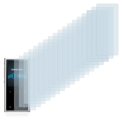 Imagen del dispositivo FiiO M3K con una amplia variedad de protectores de pantalla.