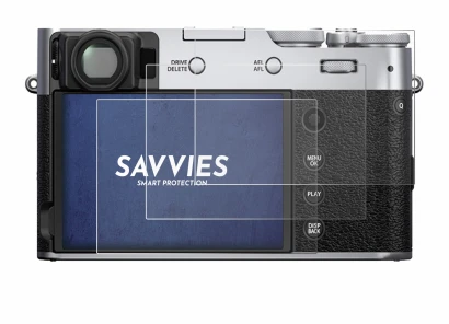 Imagen del dispositivo Fujifilm X100V con una amplia variedad de protectores de pantalla.